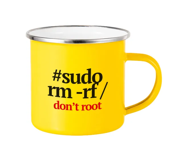 Sudo RM — Yellow Enamel Metallic Cup 360ml
