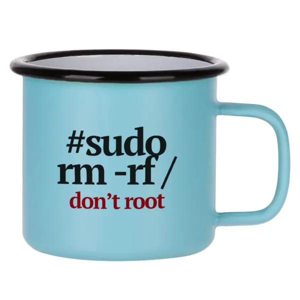 Sudo RM — Κούπα Μεταλλική εμαγιέ ΜΑΤ σιέλ 360ml