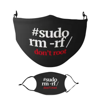 Sudo RM, Μάσκα υφασμάτινη Ενηλίκων πολλαπλών στρώσεων με υποδοχή φίλτρου