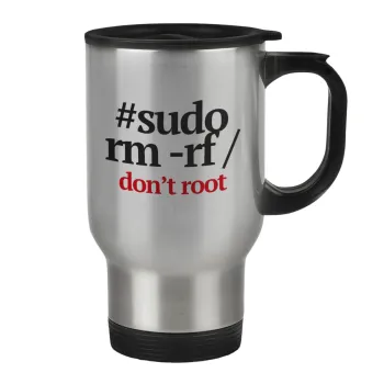 Sudo RM, Stainless steel travel mug with lid, double wall 450ml