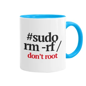 Sudo RM, Mug colored light blue, ceramic, 330ml