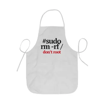 Sudo RM, Ποδιά Σεφ ολόσωμη κοντή  Παιδική (44x62cm)