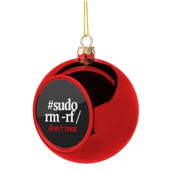 Sudo RM, Christmas tree ball Red 8cm