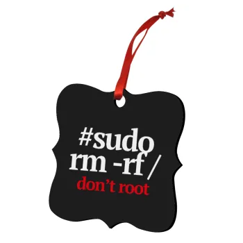 Sudo RM, Christmas ornament polygon wooden 7.5cm