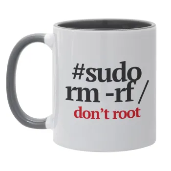 Sudo RM, Mug colored grey, ceramic, 330ml
