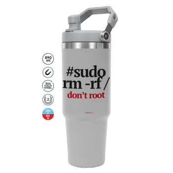 Sudo RM, GREY color, 890ml (30oz) stainless Steel Tumbler with Handle