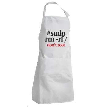 Sudo RM, Adult Chef Apron (with sliders and 2 pockets)