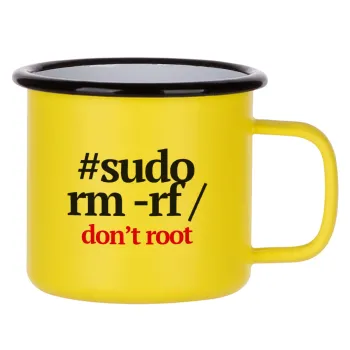 Sudo RM, Metallic enamel MATT Yellow cup 360ml