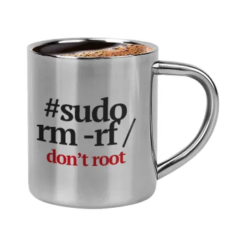 Sudo RM, Κουπάκι μεταλλικό διπλού τοιχώματος για espresso (220ml)