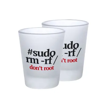 Sudo RM, Σφηνοπότηρα γυάλινα 45ml του πάγου (2 τεμάχια)