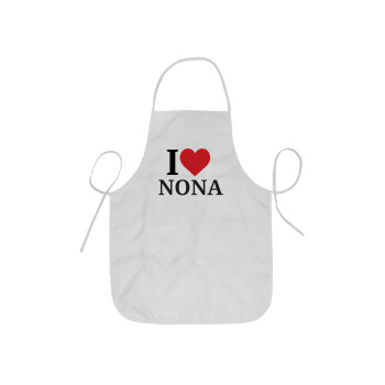 I Love ΝΟΝΑ, Ποδιά Σεφ ολόσωμη κοντή  Παιδική (44x62cm)