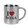 I Love ΝΟΝΑ, Mug Stainless steel double wall 300ml