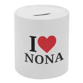 I Love ΝΟΝΑ, Κουμπαράς πορσελάνης με τάπα