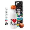 Bascetball Metal mug thermos, double wall, 550ml