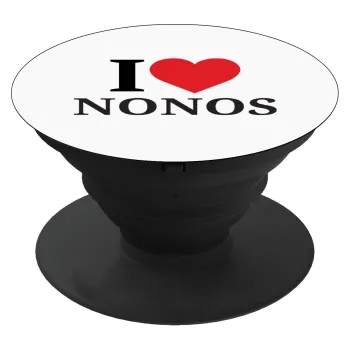 I Love ΝΟΝΟΣ, Phone Holders Stand  Μαύρο Βάση Στήριξης Κινητού στο Χέρι