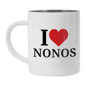 I Love ΝΟΝΟΣ, Κούπα Ανοξείδωτη διπλού τοιχώματος 300ml