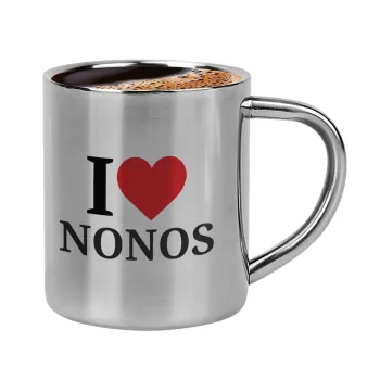I Love ΝΟΝΟΣ, Κουπάκι μεταλλικό διπλού τοιχώματος για espresso (220ml)