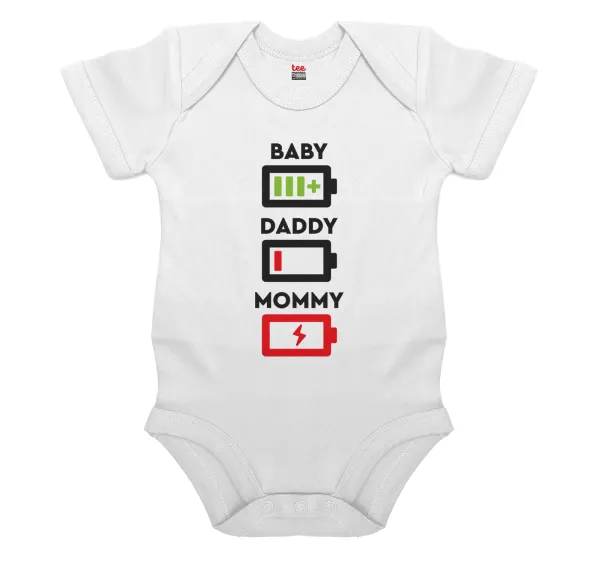 BABY — Βρεφικό φορμάκι μωρού, 0-24 μηνών, ΛΕΥΚΟ, 100% Organic Cotton, κοντομάνικο