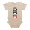 Βρεφικό φορμάκι μωρού, 0-18 μηνών, Natural (Εκρού), 100% Organic Cotton, κοντομάνικο