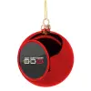 Christmas tree ball Red 8cm