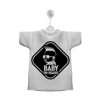 Baby on board ο μικρός PANK, Σήμα μπλουζάκι με βεντούζα για αυτοκίνητο