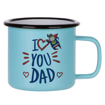 Super Dad, Κούπα Μεταλλική εμαγιέ ΜΑΤ σιέλ 360ml