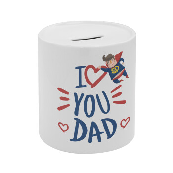 Super Dad, Κουμπαράς πορσελάνης με τάπα