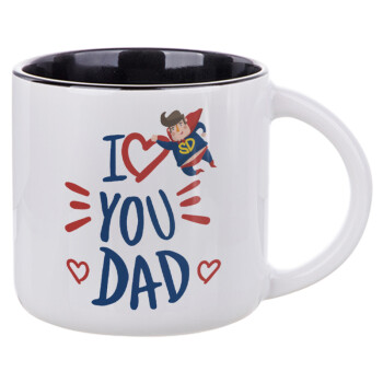Super Dad, Κούπα κεραμική 400ml Λευκή/Μαύρη