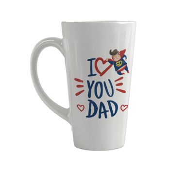 Super Dad, Κούπα κωνική Latte Μεγάλη, κεραμική, 450ml