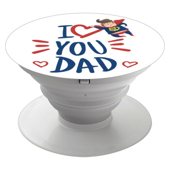 Super Dad, Phone Holders Stand  White Hand-held Mobile Phone Holder