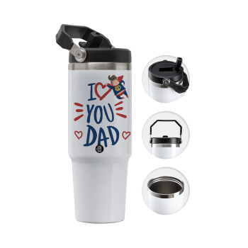 Super Dad, 30oz stainless Steel Tumbler with Handle