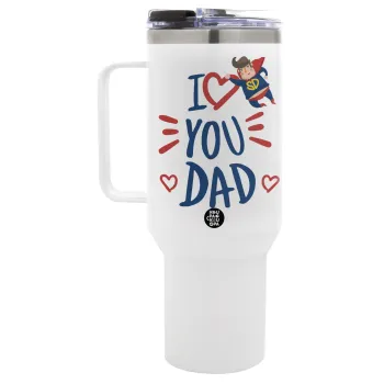 Super Dad, Mega Tumbler με καπάκι, διπλού τοιχώματος (θερμό) 1,2L
