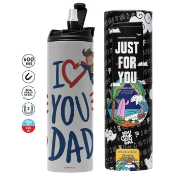 Super Dad, Tumbler stainless steel GREY 600ml