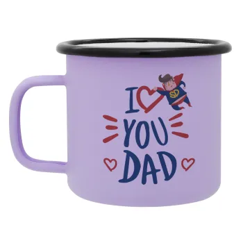 Super Dad, Κούπα Μεταλλική εμαγιέ ΜΑΤ Light Pastel Purple 360ml