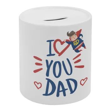 Super Dad, Κουμπαράς πορσελάνης με τάπα