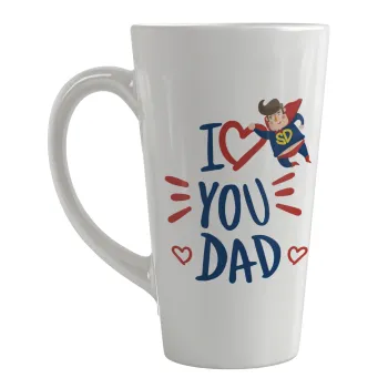 Super Dad, Κούπα κωνική Latte Μεγάλη, κεραμική, 450ml