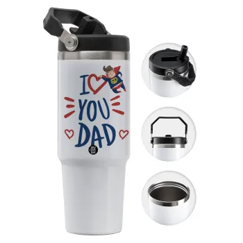 Super Dad, Θερμός Ανοξείδωτο 30oz με χερούλι