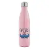 Μεταλλικό παγούρι θερμός Ροζ Ιριδίζον (Stainless steel), διπλού τοιχώματος, 500ml