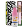 Easter Set, Metallic pink/white (Stainless steel) thermos, double-walled, 500ml & aromatic flat Easter candle (30cm) (PINK)