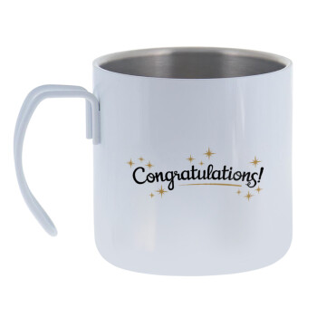 Congratulations, Mug Stainless steel double wall 400ml