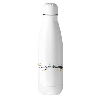 Congratulations, Μεταλλικό παγούρι θερμός (Stainless steel), 500ml