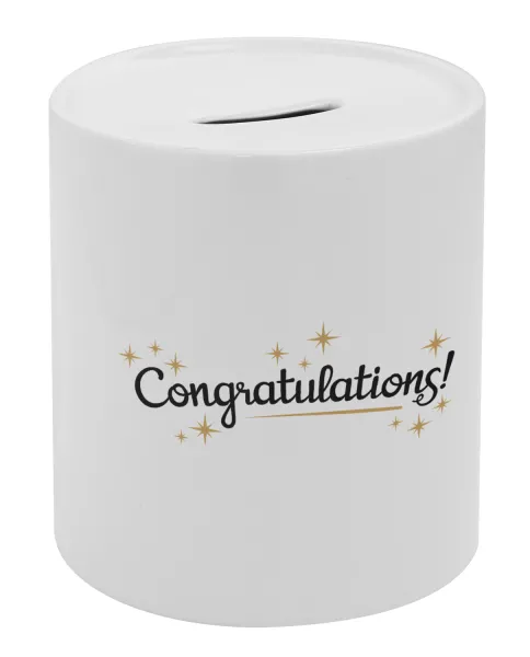 Congratulations — Κουμπαράς πορσελάνης με τάπα