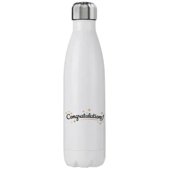 Congratulations, Stainless steel, double-walled, 750ml