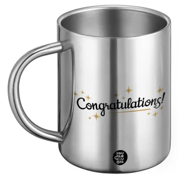 Congratulations, BIG Mug Stainless steel double wall (450ml)