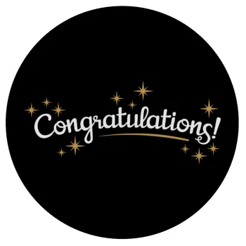 Congratulations, Mousepad Στρογγυλό 20cm