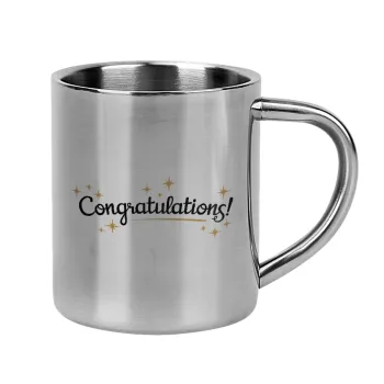 Congratulations, Κούπα Ανοξείδωτη διπλού τοιχώματος 300ml