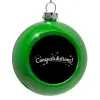 Στολίδι Χριστουγεννιάτικη μπάλα δένδρου Πράσινο 8cm