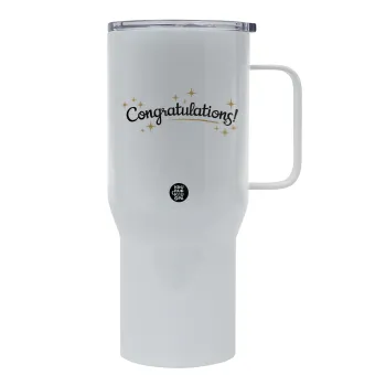Congratulations, Tumbler με καπάκι, διπλού τοιχώματος (θερμό) 750L