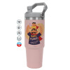 Pink color, 890ml (30oz) stainless Steel Tumbler with Handle