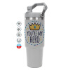 GREY color, 890ml (30oz) stainless Steel Tumbler with Handle